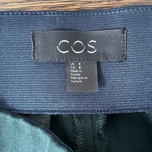 COS Women's Evergreen Straight Leg Stretch Pants-Size 8 - Picture 3 of 8